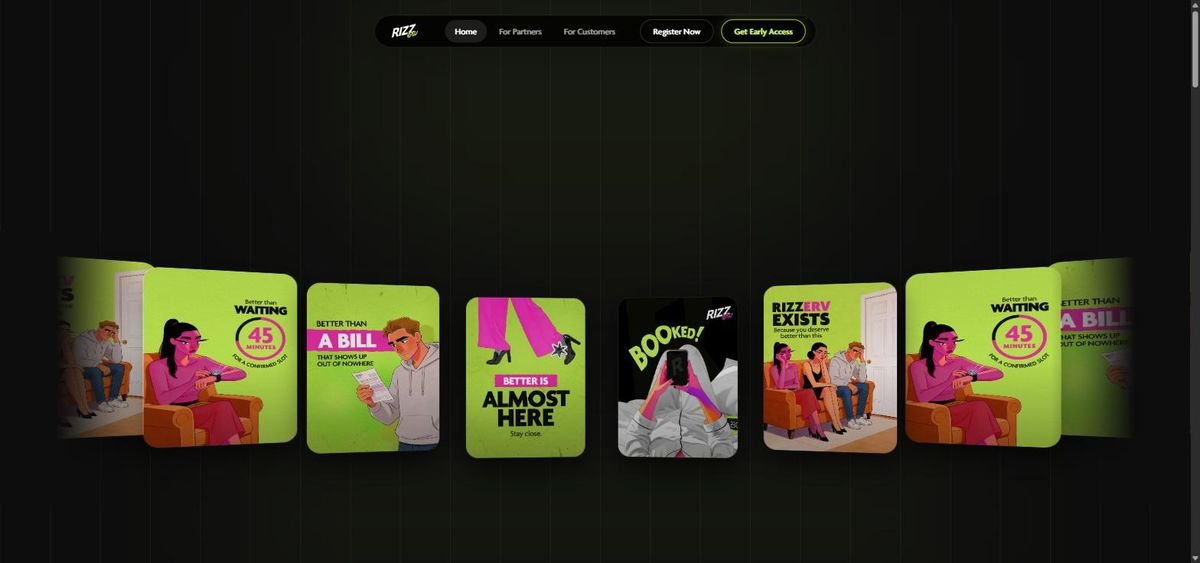 Rizzerv website screenshot